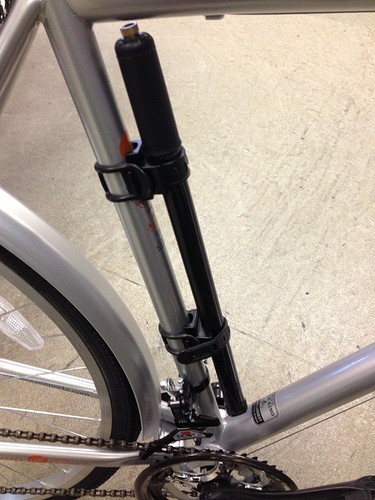 Bike pump holder frame fit - pump,