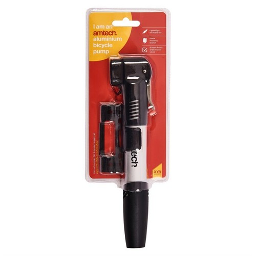 Aluminium bicycle pump - aluminium,